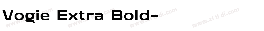 Vogie Extra Bold字体转换